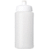 Baseline® Plus Grip 500 ml -urheilujuomapullo läppäkannella, valkoinen, läpikuultava-valkoinen lisäkuva 2