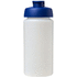 Baseline® Plus grip 500 ml läppäkantinen urheilujuomapullo, läpikuultava-valkoinen, sininen lisäkuva 2