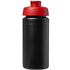 Baseline® Plus grip 500 ml läppäkantinen urheilujuomapullo, musta, punainen lisäkuva 2