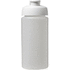 Baseline® Plus grip 500 ml läppäkantinen urheilujuomapullo, valkoinen, läpikuultava-valkoinen lisäkuva 2