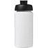 Baseline® Plus grip 500 ml läppäkantinen urheilujuomapullo, valkoinen, musta lisäkuva 2