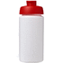 Baseline® Plus grip 500 ml läppäkantinen urheilujuomapullo, valkoinen, punainen lisäkuva 2
