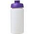 Baseline® Plus grip 500 ml läppäkantinen urheilujuomapullo, valkoinen, violetti lisäkuva 2