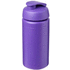 Baseline® Plus grip 500 ml läppäkantinen urheilujuomapullo, violetti liikelahja logopainatuksella