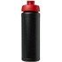 Baseline® Plus grip 750 ml läppäkantinen urheilujuomapullo, musta, punainen lisäkuva 2