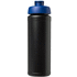 Baseline® Plus grip 750 ml läppäkantinen urheilujuomapullo, sininen, musta lisäkuva 2
