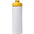 Baseline® Plus grip 750 ml läppäkantinen urheilujuomapullo, valkoinen, keltainen lisäkuva 2