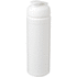 Baseline® Plus grip 750 ml läppäkantinen urheilujuomapullo, valkoinen liikelahja logopainatuksella