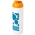 Baseline® Plus grip 750 ml läppäkantinen urheilujuomapullo, valkoinen, oranssi lisäkuva 1