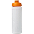Baseline® Plus grip 750 ml läppäkantinen urheilujuomapullo, valkoinen, oranssi lisäkuva 2