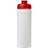 Baseline® Plus grip 750 ml läppäkantinen urheilujuomapullo, valkoinen, punainen lisäkuva 2
