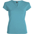 Belice naisten lyhythihainen t-paita, turkoosi liikelahja logopainatuksella