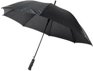Bella-sateenvarjo, 23 tuumaa, automaattinen, tuulenkestävä, musta liikelahja logopainatuksella
