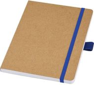 Berk A5-muistikirja kierrätyspaperista, sininen liikelahja logopainatuksella