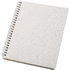 Bianco A5-koon kierremuistikirja, valkoinen liikelahja logopainatuksella