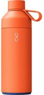 Big Ocean Bottle 1 000 ml:n tyhjiöeristetty vesipullo, oranssi-auringonlasku liikelahja logopainatuksella