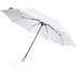 Birgit 21'' taitettava ja tuulenpitävä sateenvarjo, kierrätettyä PET-muovia, valkoinen liikelahja logopainatuksella