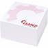 Block Mate®-muistiokuutio, 1C, 100x100, valkoinen liikelahja logopainatuksella
