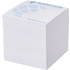 Block Mate-muistikuutio, 3A, 85x85, valkoinen liikelahja logopainatuksella