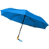 Bo-sateenvarjo, 21 tuumaa, automaattinen, PET-kierrätysmuovia, sininen liikelahja logopainatuksella