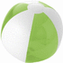 Bondi-rantapallo, kaksivärinen, valkoinen, kalkinvihreä liikelahja logopainatuksella