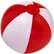 Bondi-rantapallo, kaksivärinen, valkoinen, punainen liikelahja logopainatuksella