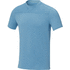 Borax miesten lyhythihainen, kierrätysmateriaaleista valmistettu GRS cool fit t-paita, sininen liikelahja logopainatuksella