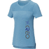 Borax naisten lyhythihainen, kierrätysmateriaalista valmistettu GRS cool fit t-paita, sininen lisäkuva 1