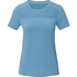 Borax naisten lyhythihainen, kierrätysmateriaalista valmistettu GRS cool fit t-paita, sininen lisäkuva 2