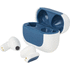 Braavos Mini TWS-nappikuulokkeet, sininen-teräs liikelahja logopainatuksella