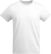 Breda lasten lyhythihainen t-paita, valkoinen liikelahja logopainatuksella