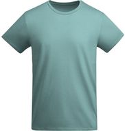 Breda miesten lyhythihainen t-paita, sininen liikelahja logopainatuksella