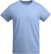 Breda miesten lyhythihainen t-paita, sininen-taivas liikelahja logopainatuksella
