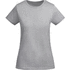 Breda naisten lyhythihainen t-paita, harmaa-kanerva liikelahja logopainatuksella
