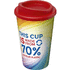 Brite-Americano® Eco 350 ml:n eristetty kahvimuki, punainen liikelahja logopainatuksella
