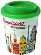 Brite-Americano® Espresso 250 ml eristetty muki, vihreä liikelahja logopainatuksella