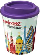 Brite-Americano® Espresso 250 ml eristetty muki, violetti liikelahja logopainatuksella