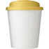 Brite-Americano® Espresso 250 ml muki, läikyttämätön kansi, valkoinen, keltainen lisäkuva 1