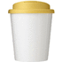 Brite-Americano® Espresso 250 ml muki, läikyttämätön kansi, valkoinen, keltainen lisäkuva 2