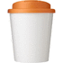 Brite-Americano® Espresso 250 ml muki, läikyttämätön kansi, valkoinen, oranssi lisäkuva 1