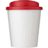 Brite-Americano® Espresso 250 ml muki, läikyttämätön kansi, valkoinen, punainen lisäkuva 1