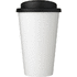 Brite-Americano® Recycled 350 ml:n läikyttämätön eristetty kahvimuki, valkoinen, musta lisäkuva 1