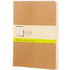 Cahier Journal-muistivihko, XL-koko - tavallinen, beige liikelahja logopainatuksella