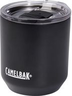CamelBak® Horizon Rocks 300 ml:n tyhjiöeristetty juomamuki, musta liikelahja logopainatuksella
