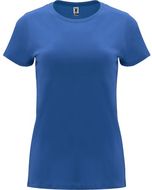 Capri naisten lyhythihainen t-paita, kuninkaallinen liikelahja logopainatuksella