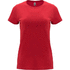 Capri naisten lyhythihainen t-paita, punainen liikelahja logopainatuksella