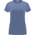 Capri naisten lyhythihainen t-paita, sininen liikelahja logopainatuksella