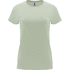 Capri naisten lyhythihainen t-paita, vaaleanvihreä liikelahja logopainatuksella