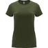 Capri naisten lyhythihainen t-paita, vakiovihreä liikelahja logopainatuksella