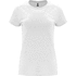 Capri naisten lyhythihainen t-paita, valkoinen liikelahja logopainatuksella